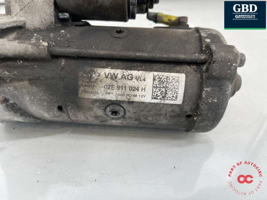 Starter diesel til VW Transporter / Caravelle 2009-2015 (Fase 2) (T5) (T5) (02E 911 024 C|02E 911 024 H  |02E 911 024 HX |02E 911 024 CX|)