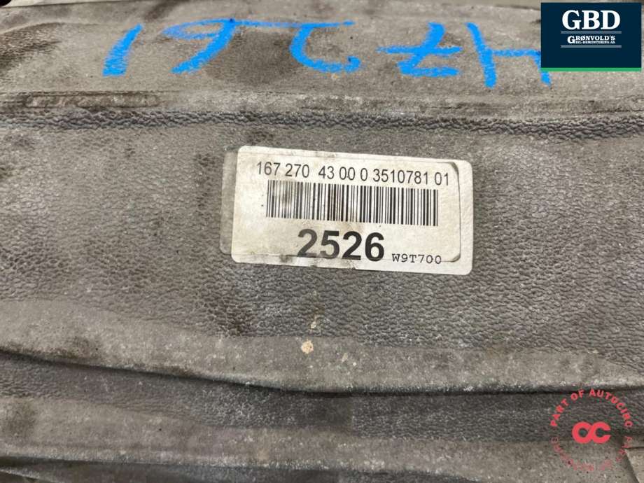 Girkasse automat til Mercedes GLS 2016-->> (Fase 2) (X166) (X166) (A 725 270 91 14|A 725 270 43 18|725035)