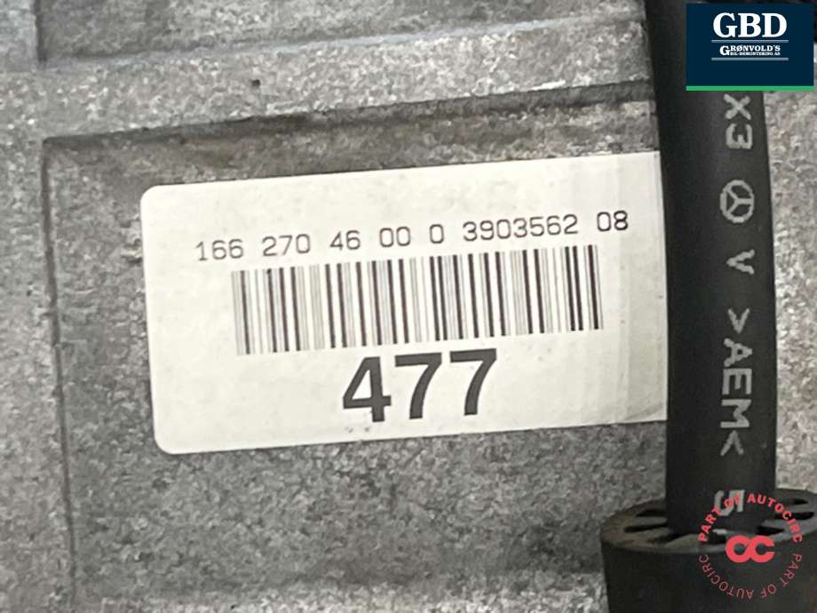 Girkasse automat til Mercedes ML 2011-2015 (Fase 1) (W166) (W166) (A 166 270 53 00|722908|)