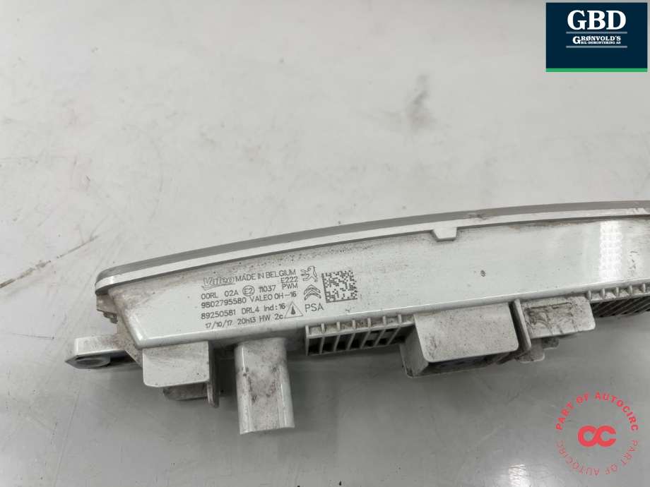 Kjørelys led høyre foran til Peugeot Expert 2016-->> (Type III) (98 245 314 80|)