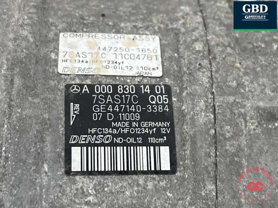 Aircondition kompressor til Mercedes GLS 2016-->> (Fase 2) (X166) (X166) (A 000 830 14 01|)