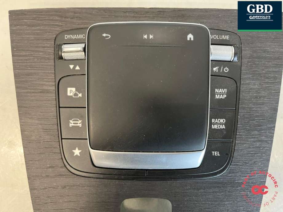 Bilstereo navigasjon betjeningspanel til Mercedes GLS 2016-->> (Fase 2) (X166) (X166) (A 247 900 39 03|)