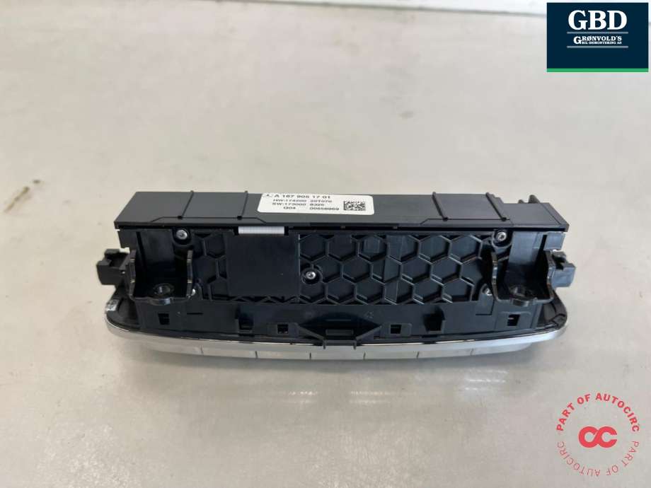Varmeapparat betjening bak til Mercedes GLS 2016-->> (Fase 2) (X166) (X166) (A 167 905 17 01|)