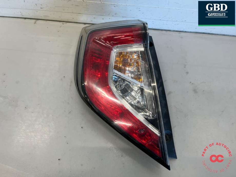 Baklykt venstre ytre til Honda Civic, 2017-->> (Type X)  (33550-TGL-G02)