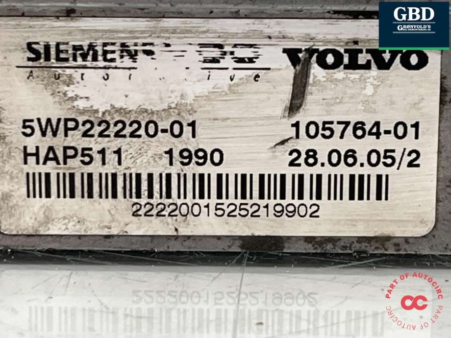 Styreenhet haldex/kardang til Volvo XC90 2002-2006 (Type I, Fase 1) (36002520|)