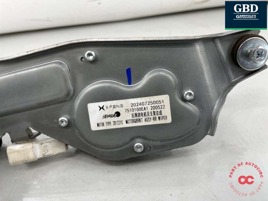 Viskermotor bakrute til XPeng G9 2023-->>  (7510100EA1-00-03|)