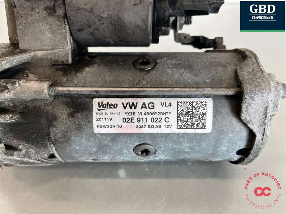 Starter diesel til VW Transporter / Caravelle 2019-->> (T6.1) (T6.1) (02E 911 022 C|02E 911 022 CX|)
