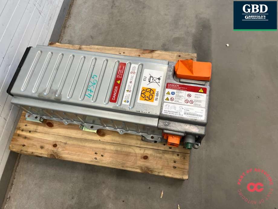 Batteripakke hybrid til Peugeot 508 2011-2014 (Type I, Fase 1)  (16 098 667 80|)