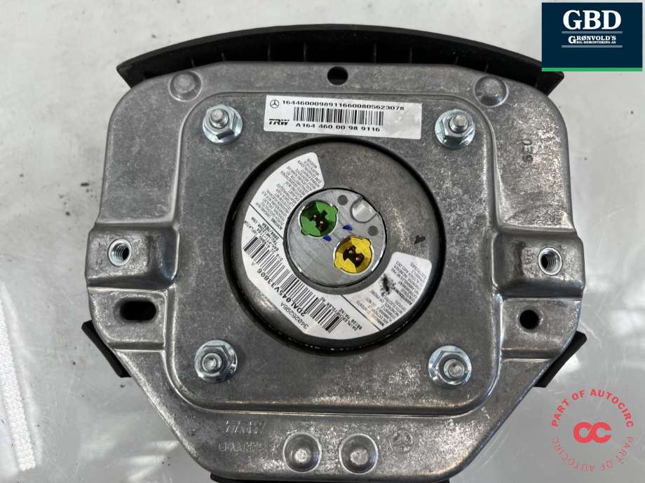 Airbag rattpute til Mercedes ML 2005-2011 (W164) (W164) (A 164 460 00 98|A 164 460 00 98  9116|)