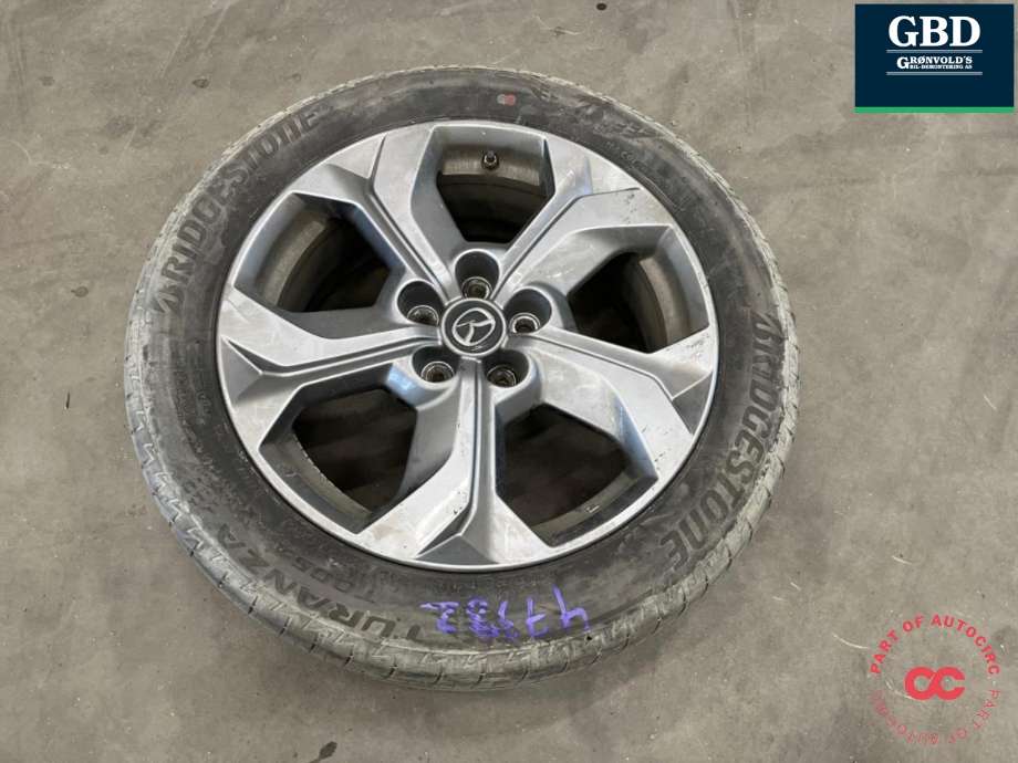 Hjulsett aluminium sommer til Mazda MX-30 2020-->> (BRIDGESTONE|215-55-18|18X7 ET45|PROD 2623 5MM)