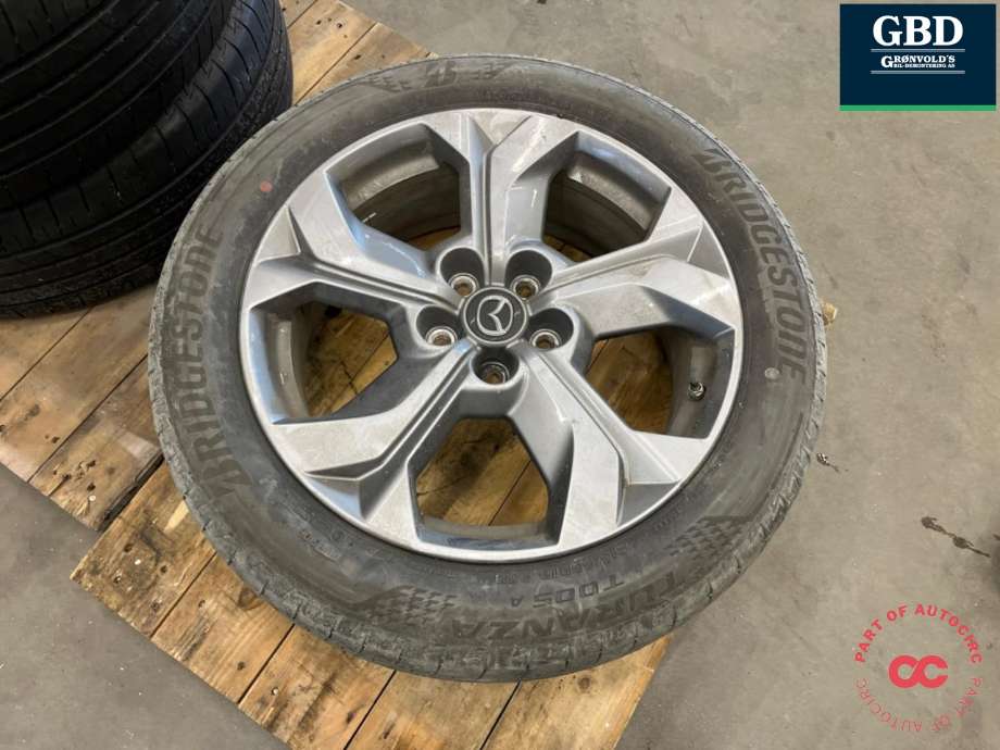 Hjulsett aluminium sommer til Mazda MX-30 2020-->> (BRIDGESTONE|215-55-18|18X7 ET45|PROD 2623 5MM)