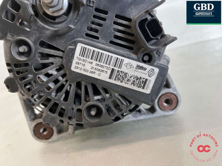 Dynamo diesel til Renault Kangoo 2008-2021 (Type II)  (231000026R|)