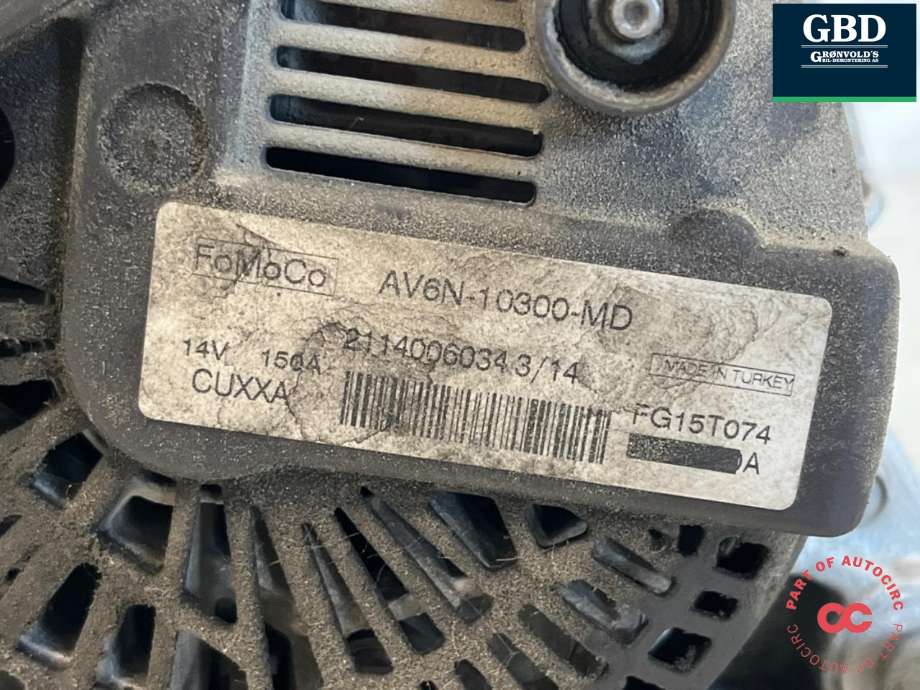 Dynamo diesel til Ford Kuga 2013-2019  (2321305| 1762377|AV6N-10300-MD|)