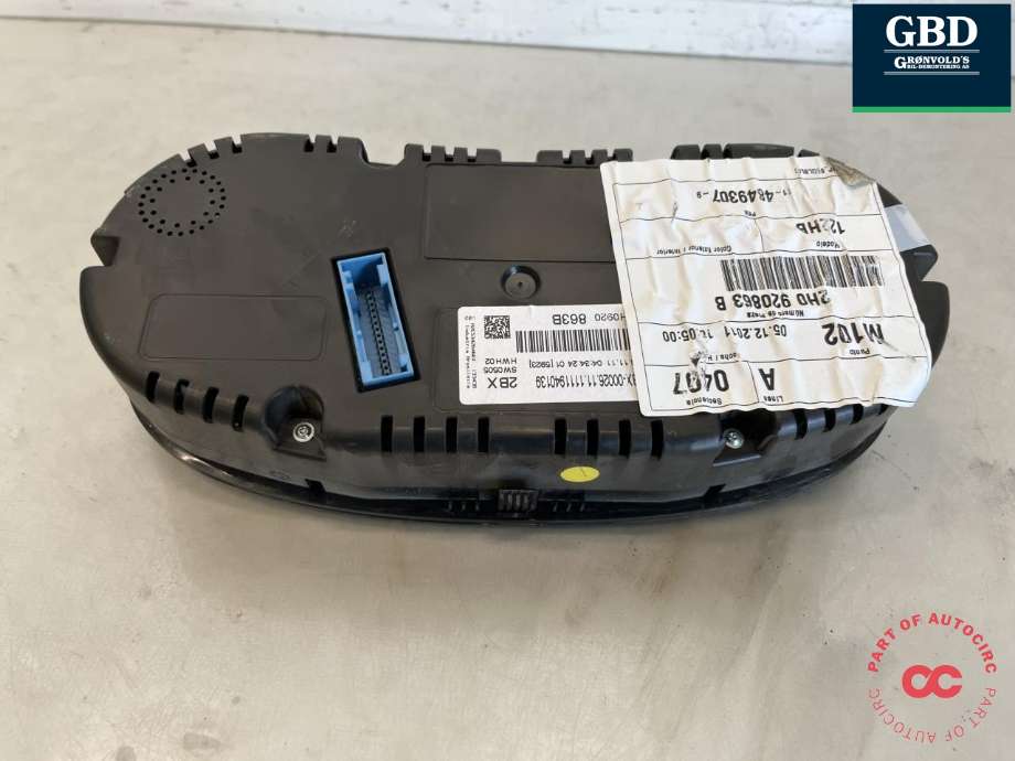 Instrumentpanel til VW Amarok 2010-2016 (Type I, Fase 1)  (2H0 920 863 B|2H0 920 863 BX|)