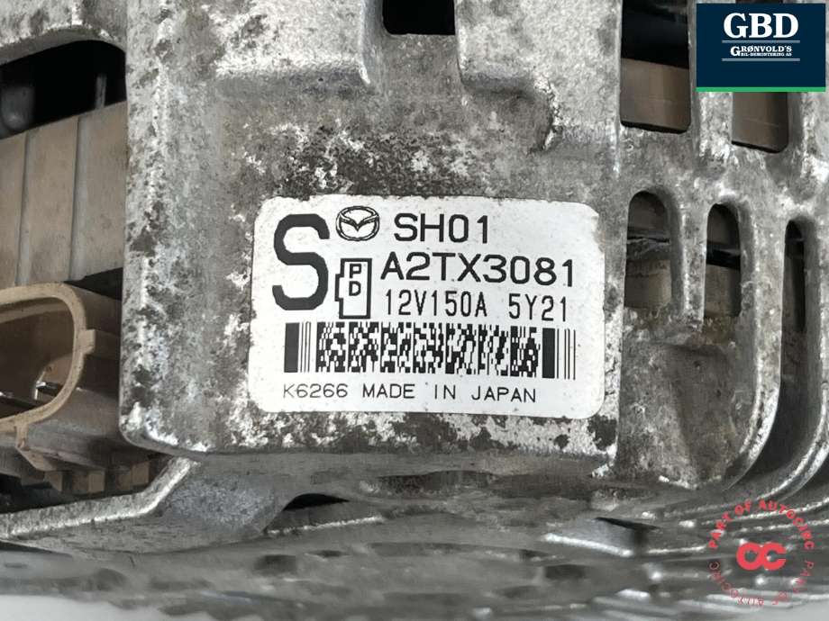 Dynamo diesel til Mazda CX-5 2012-2017 (Type I) (SH0118300|)