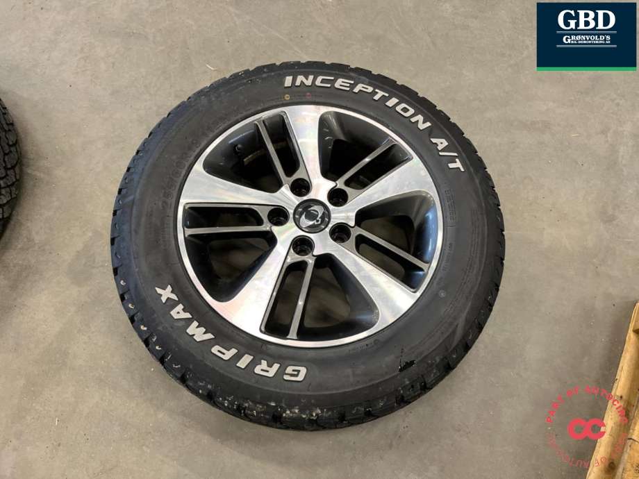 Hjulsett aluminium vinter til SsangYong Rexton W 2014-2017 (Y290) (Y290) (INCEPTION GRIPMAX|255-60-18|ET IKKE SYNLIG Q|PROD 4522 6MM)