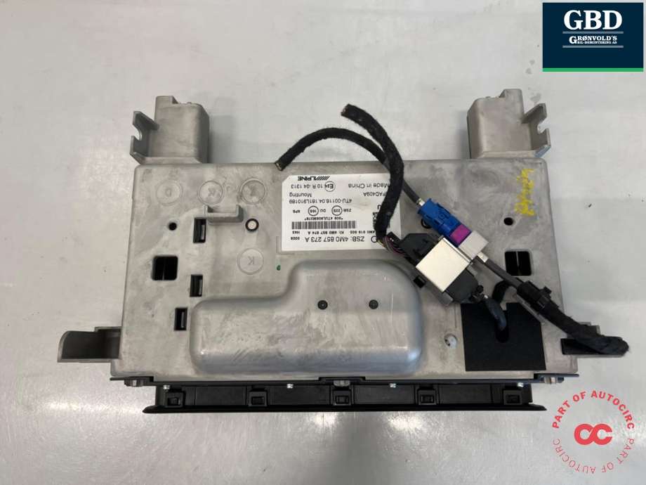 Bilstereo navigasjon skjerm til Audi Q7 2015-->> (Type II) (|4M0 857 273 A)