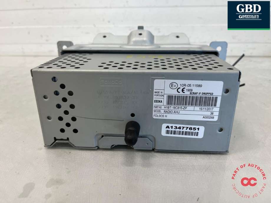 Bilstereo til Ford Fiesta 2017-->> (Type VII)  (|H1BT 18C815 ZP)
