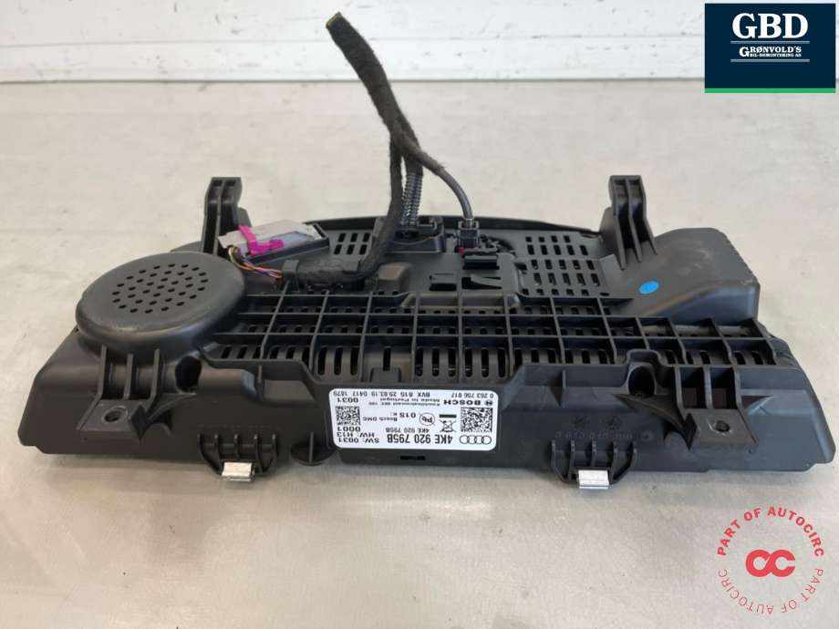 Instrumentpanel til Audi e-tron 2018-->>  (|4KE 920 795 B)
