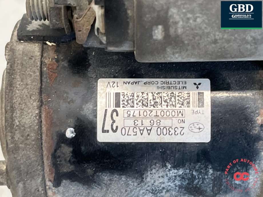 Starter til Subaru Forester 2008-2013 (Type III)  (23300AA573|23300AA572|23300AA570)