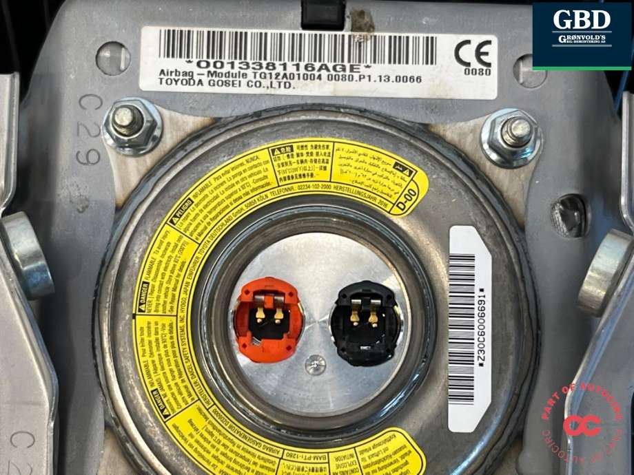Airbag rattpute til Toyota Land Cruiser 150 2014-->> (Fase 2) (4513060450C0|)
