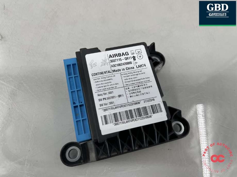 Styreenhet airbag hovedsensor til Hongqi E-HS9 2022-->> (3607115-QR11|)