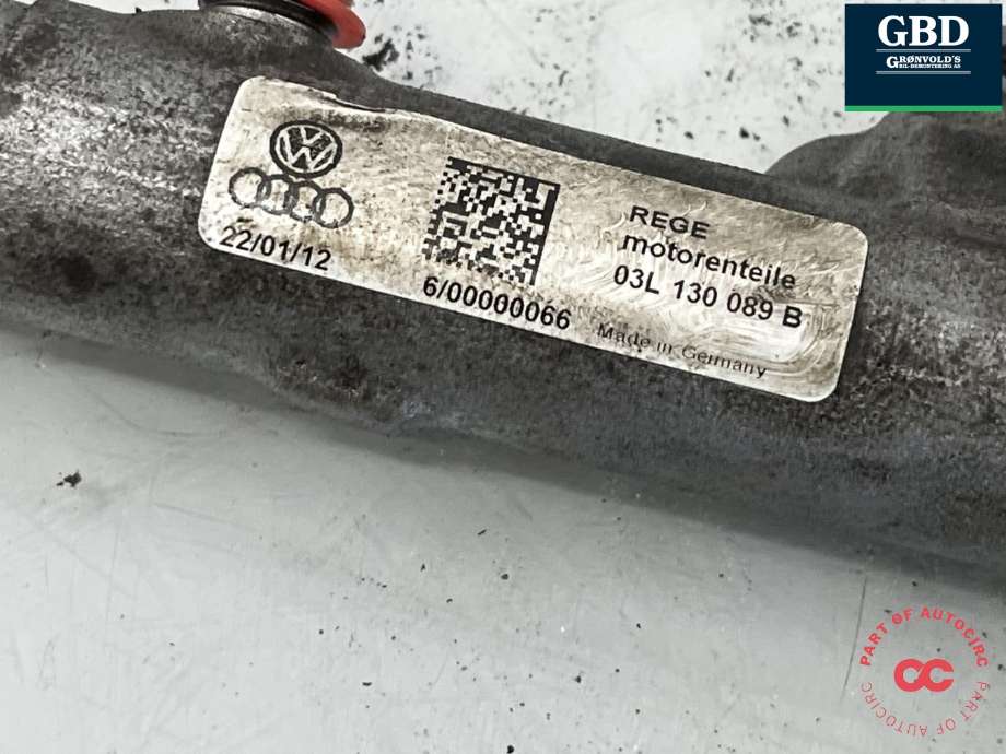 Dyseskinne (fuelrail) til Audi A3 2009-2012 (Type II, Fase 2)  (03L 130 089 B|)