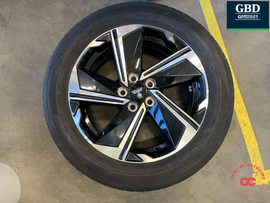 Hjulsett aluminium sommer til Mitsubishi Eclipse Cross 2018-->> (DUNLOP|225-55R18|PROD 1321 5|48MM|J18X7J ET38)