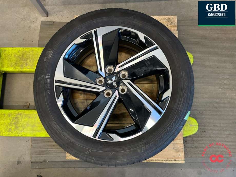 Hjulsett aluminium sommer til Mitsubishi Eclipse Cross 2018-->> (DUNLOP|225-55R18|PROD 1321 5|48MM|J18X7J ET38)