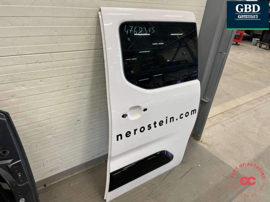 Dør venstre skyvedør til Peugeot Partner 2019-->> (Type III)  (98 204 347 80|)