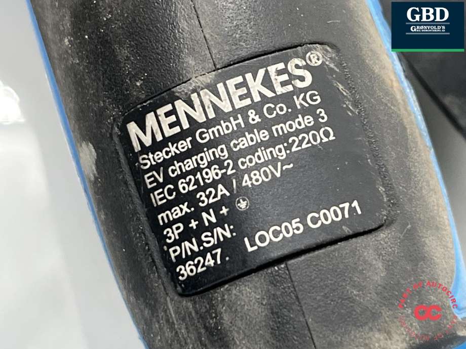 Batterilader kabel til Tesla Model S 2013-2016 (Fase 1)  (NO PART ID|)