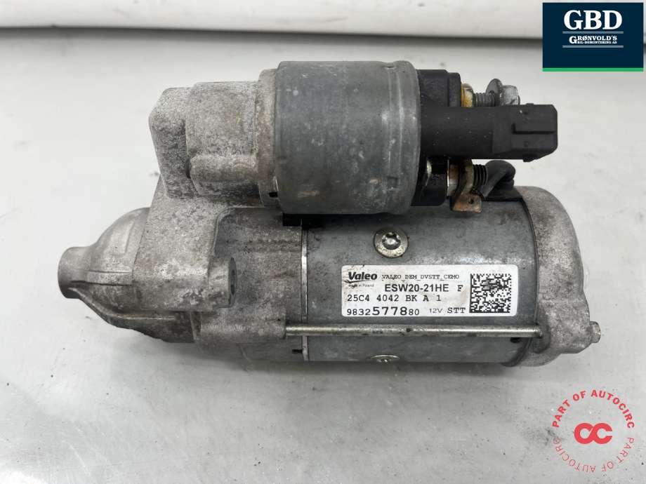 Starter diesel til Peugeot Partner 2019-->> (Type III) (98 252 330 80|16 276 588 80|)