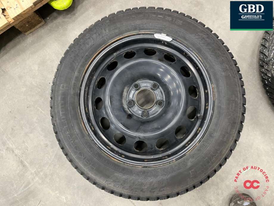 Hjulsett stål vinter til Peugeot Partner 2019-->> (Type III) (NOKIAN HAKKAPELIITTA|205-60R16|PROD 2025 7|55MM|6|1/2 JX16H2 IS47)