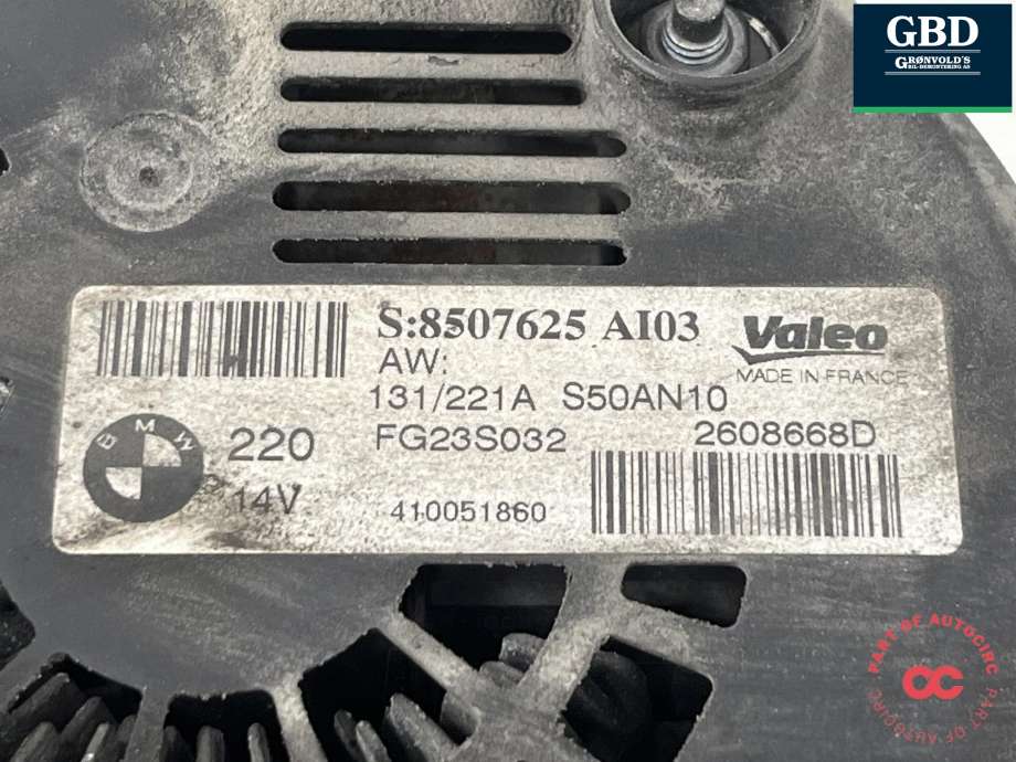Dynamo diesel til BMW X3 2010-2017 (F25) (F25) (12 31 8 579 420|)