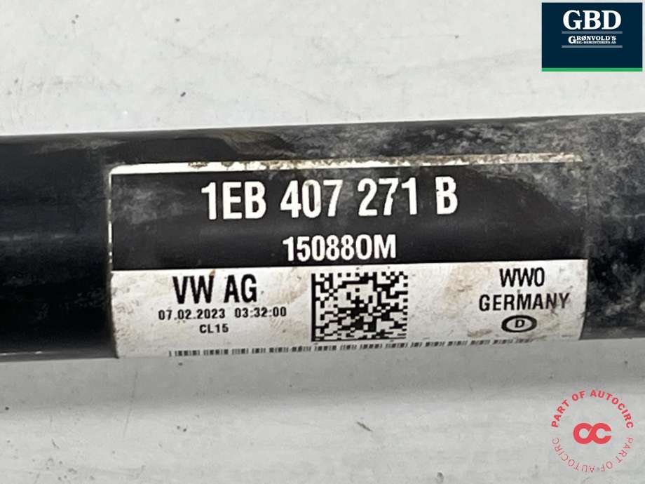 Drivaksel venstre foran, elbil til VW ID.4 2020-->> (1EB 407 271 C|1EB 407 271 B|)