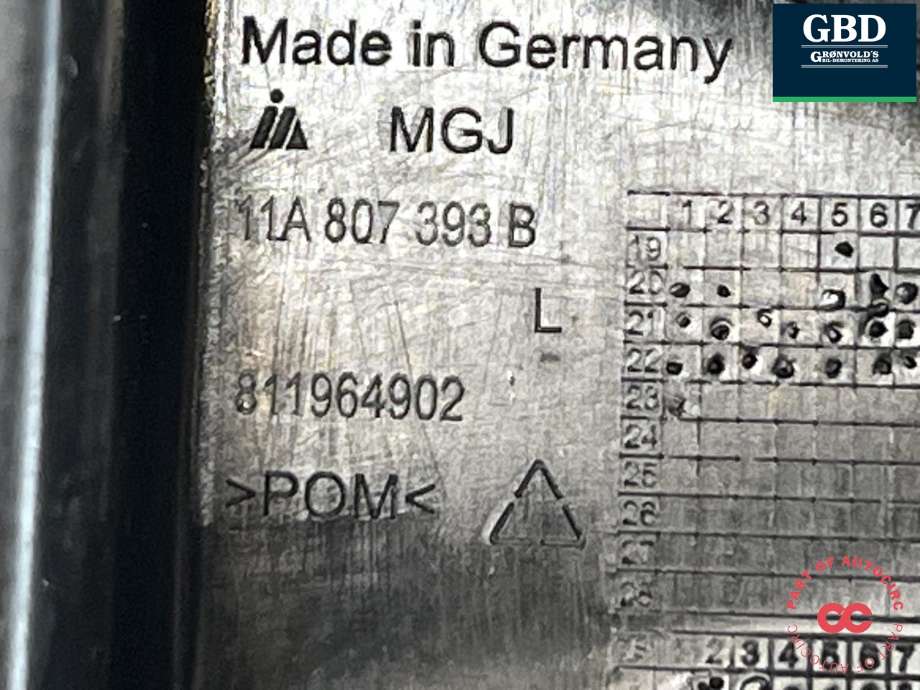 Støtfanger bak feste til VW ID.4 2020-->> (11A 807 393 B|)
