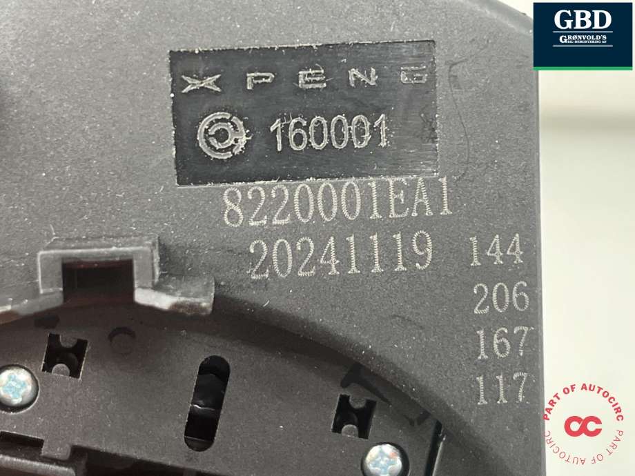 Bryter combi til XPeng G6 2023-->> (8220001FF1-00-00|)