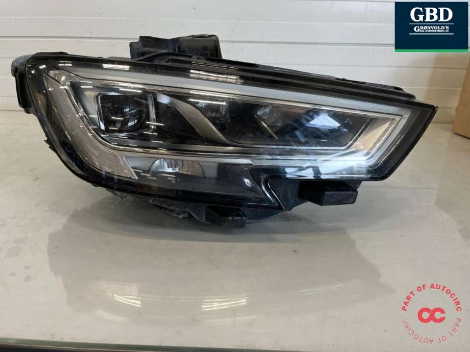 Frontlykt høyre full-LED til Audi A3, 2016-2020 (Type III, Fase 2)  (8V0 941 774 K)