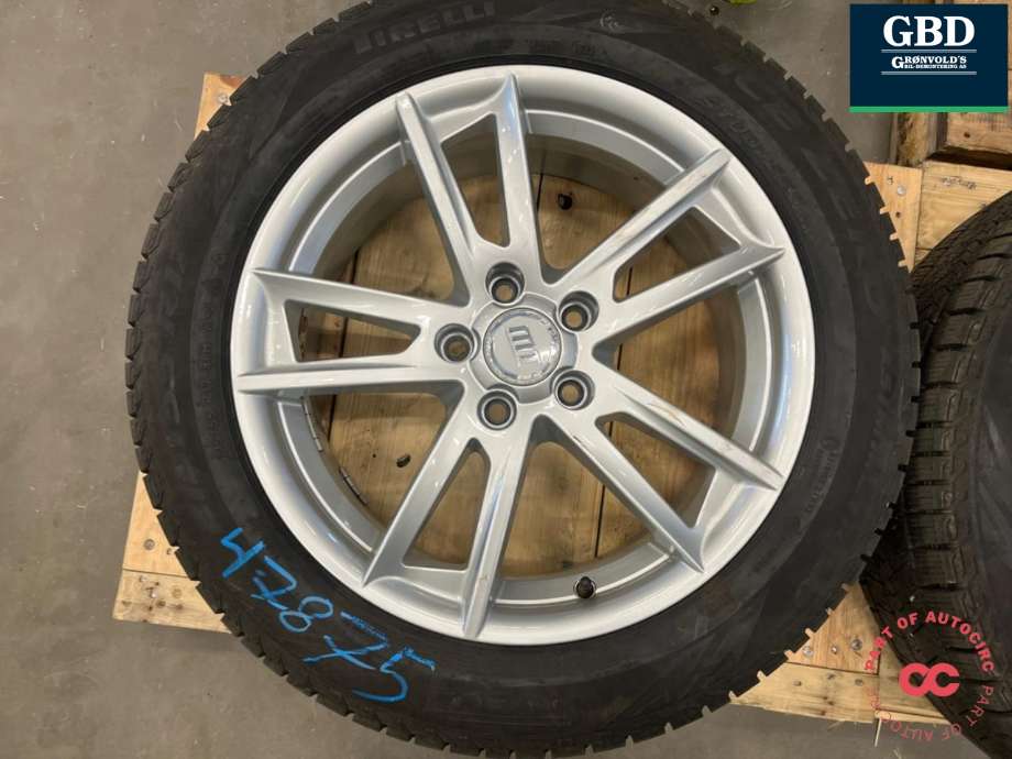Hjulsett aluminium vinter til VW T-Roc 2017-->>  (PRIELLI|215-55R17|PROD 1623     8|00MM|7JX17H2  ET43)
