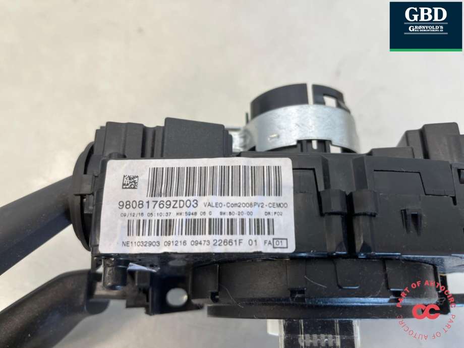 Airbag slepering til Peugeot 208 2012-2019 (Type I) (98 081 769 ZD|)