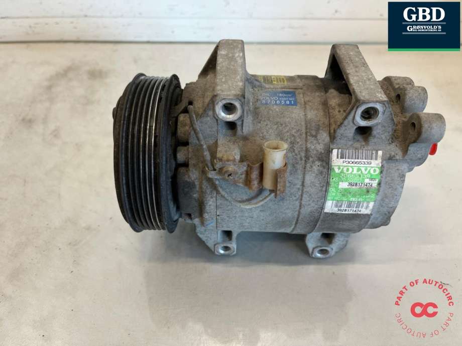 Aircondition kompressor til Volvo V70 2000-2004 (Type II, Fase 1)  (36001066|)