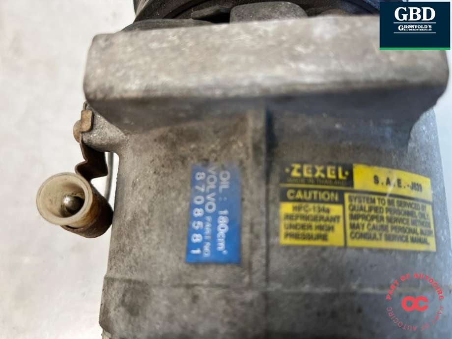 Aircondition kompressor til Volvo V70 2000-2004 (Type II, Fase 1)  (36001066|)