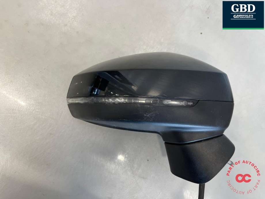 Speil høyre til Audi A3 2016-2020 (Type III, Fase 2)  (8V1 857 410 T  9B9|)