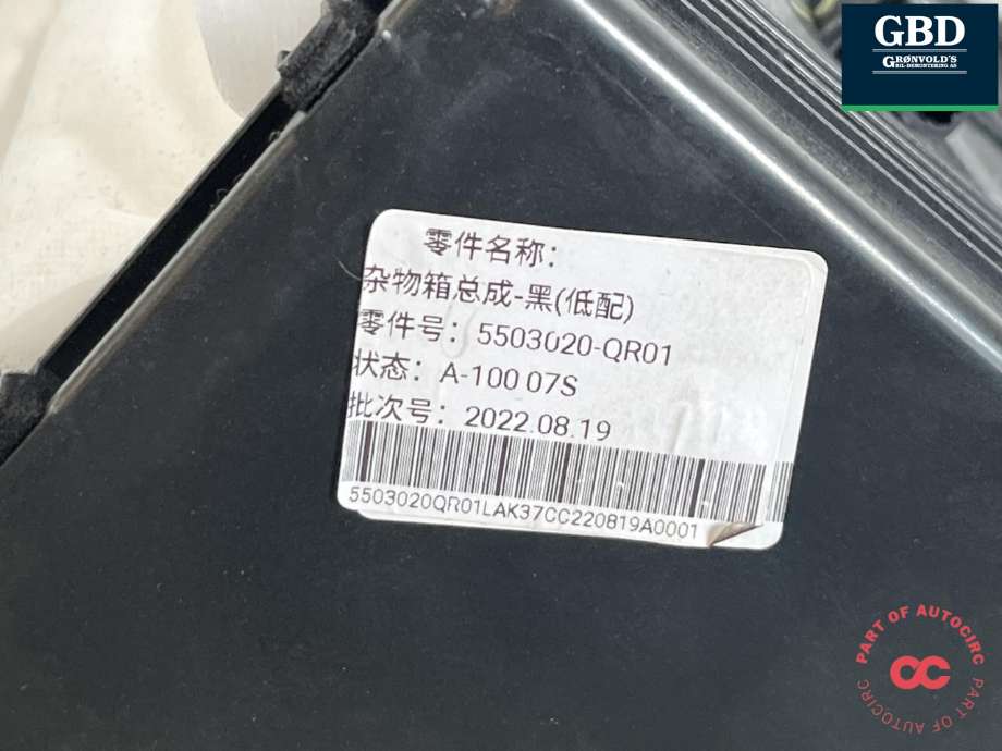 Hanskerom til Hongqi E-HS9 2022-->> (5503020-QR01|)