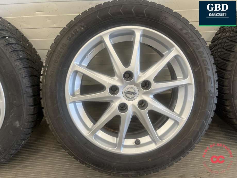 Hjulsett aluminium vinter til Nissan Leaf 2018-->> (Type II) (SNOWLINK TRIANGLE|205-55R16 7.5MM|6.5JX16 ET40|PROD 2024)