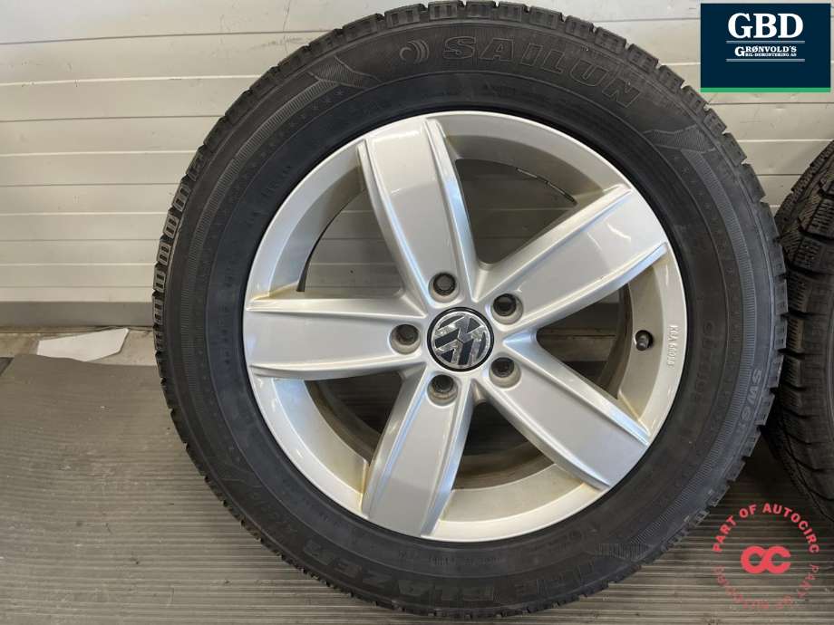 Hjulsett aluminium vinter til VW Touran 2015-2021 (Type II) (SAILUN ICE BLAZER|205-60R16 6MM|6JX16H2 ET48|PROD 2724)