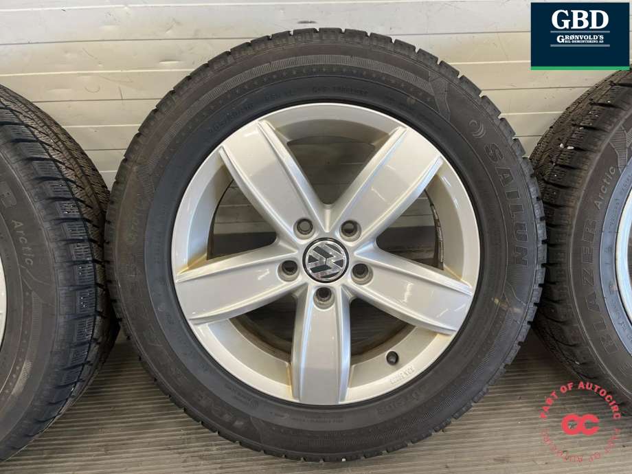 Hjulsett aluminium vinter til VW Touran 2015-2021 (Type II) (SAILUN ICE BLAZER|205-60R16 6MM|6JX16H2 ET48|PROD 2724)