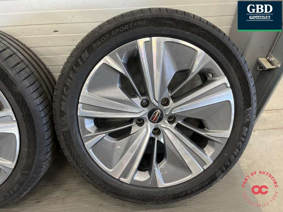 Hjulsett aluminium sommer til Hongqi E-HS9 2022-->> (MICHELIN PILOT SPORT|265-45R21 7MM|3101011-QR01 ET47|3122)