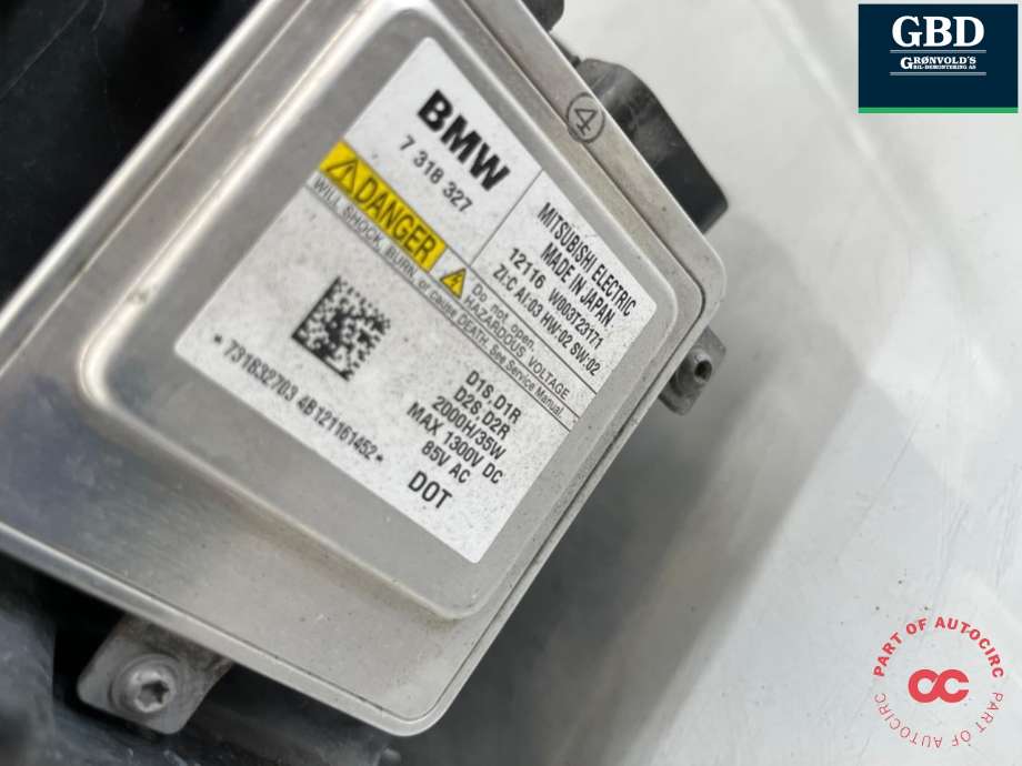 Frontlykt høyre xenon til BMW 5-Serie 2010-2017 (F10/F11) (F10/F11) (63 11 7 271 912|)