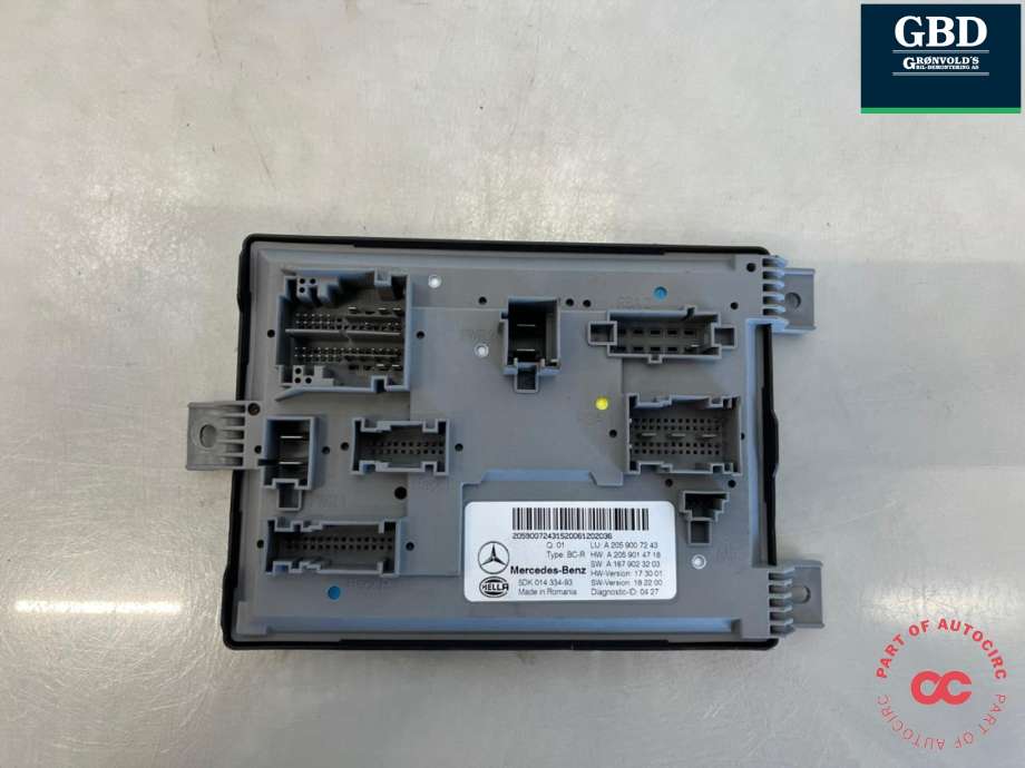 Styreenhet (SAM - Signal Acquisition Module) til Mercedes EQC 2019-->>  (A 205 900 78 45|A 205 900 71 47|)